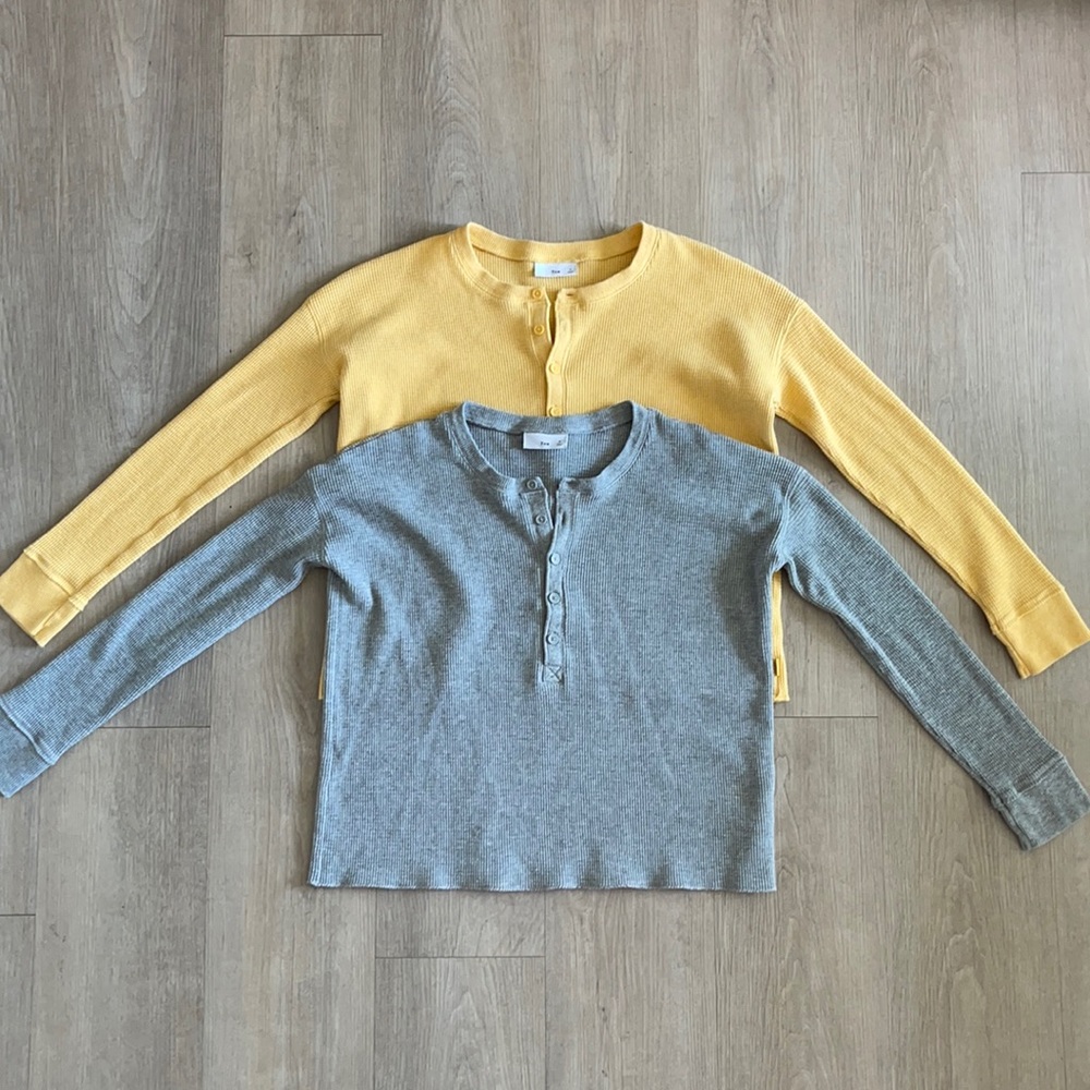 Aritzia TNA Alamo Thermal Henleys